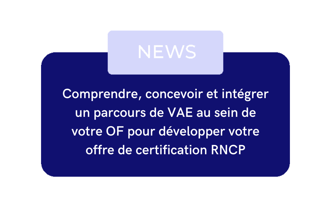 Intégrer un parcours de VAE au sein de votre OF