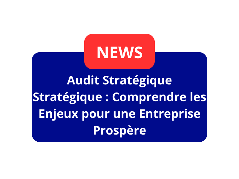 Audit Stratégique Stratégique : Comprendre les Enjeux pour une Entreprise Prospère